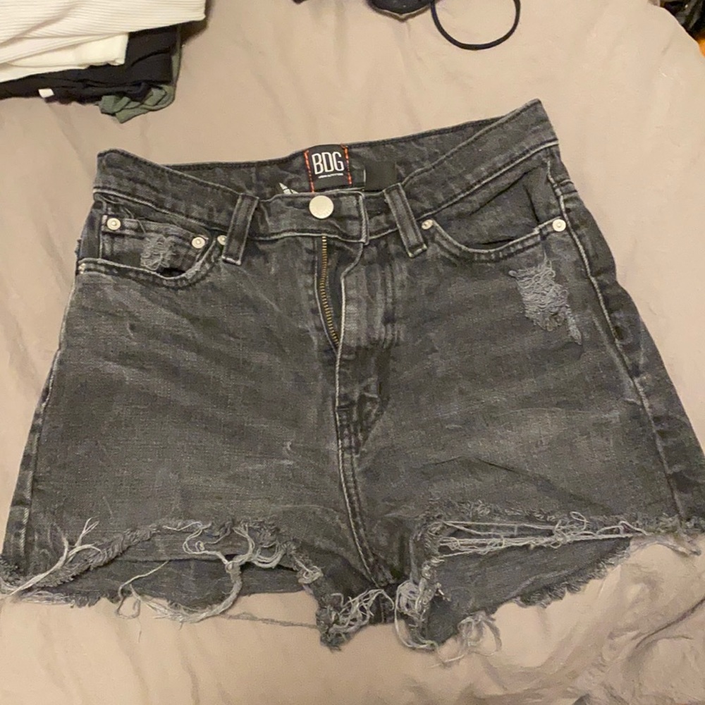 Urban Outfitters Girlfriend High Rise Black Shorts